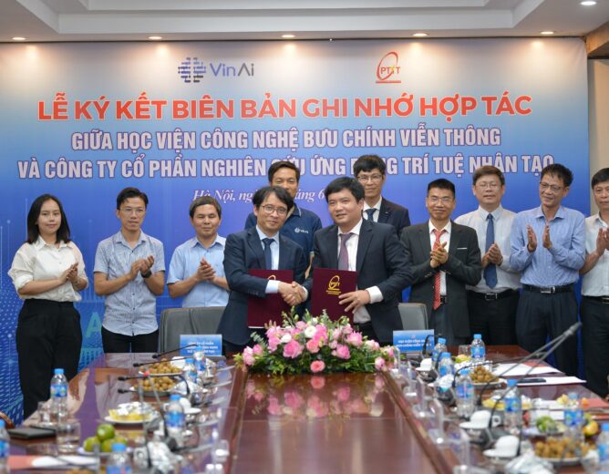 VinAI và PTIT ký biên bản ghi nhớ thúc đẩy giáo dục và nghiên cứu AI trong sinh viên