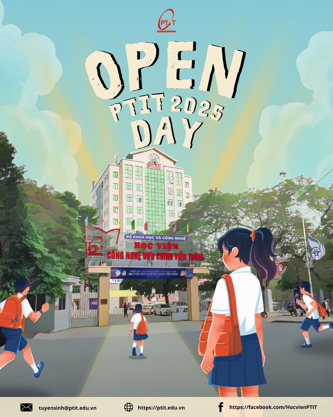 Thông báo Tổ chức Ngày hội Tư vấn Tuyển sinh – Hướng nghiệp “PTIT Open Day 2025”