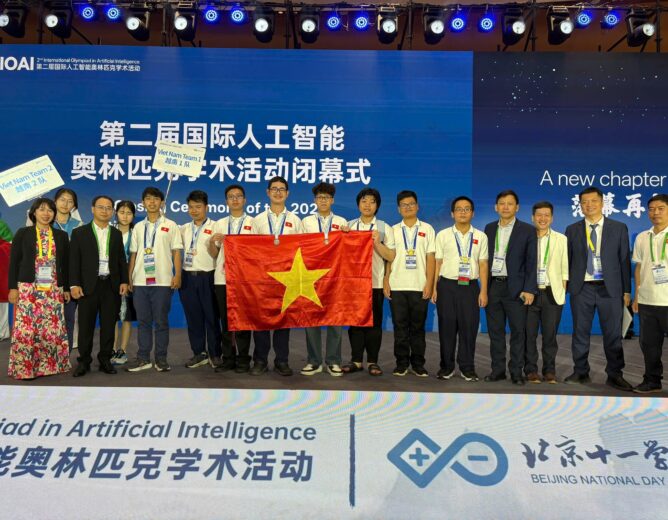 Khoa AI PTIT đồng hành cùng chiến thắng lịch sử tại Olympic AI Quốc tế 2025