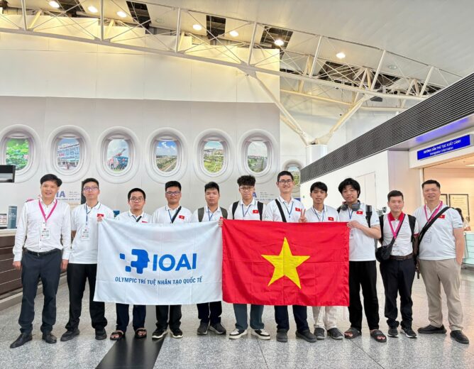 Đoàn Việt Nam tham dự Olympic AI Quốc tế năm 2025