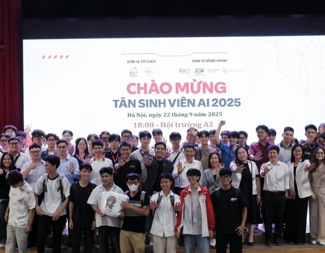 Lễ khai giảng chào đón tân sinh viên khóa đầu tiên của khoa AI
