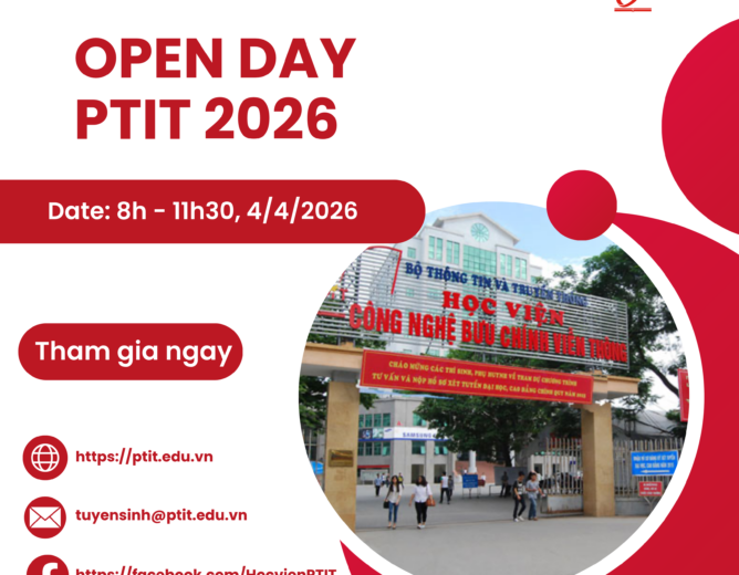Chạm tới tương lai công nghệ cùng Open Day PTIT 2026