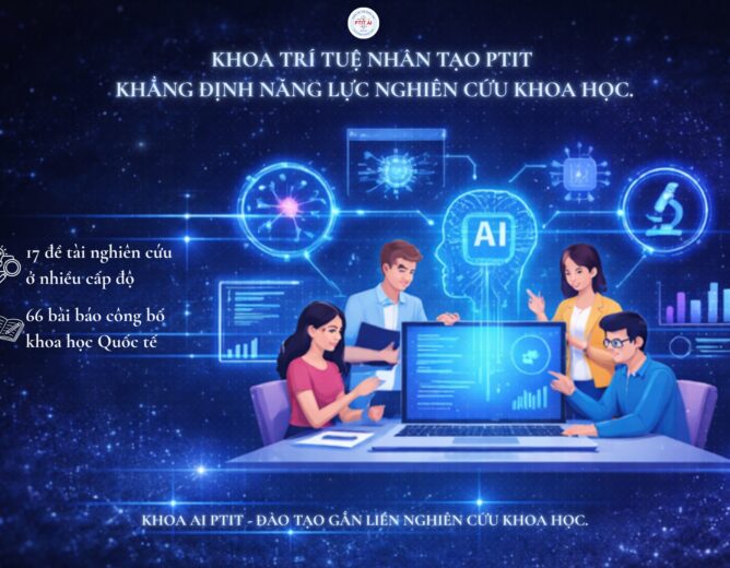 5 giảng viên Khoa Trí tuệ nhân tạo PTIT được vinh danh vì thành tích nghiên cứu khoa học xuất sắc năm 2025