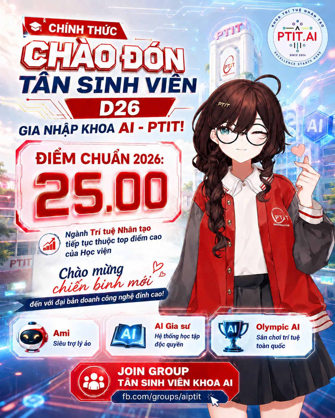 Khoa AI – PTIT chào đón tân sinh viên khóa 2026