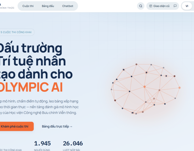 THÔNG BÁO CẬP NHẬT GIAO DIỆN MỚI CHO NỀN TẢNG AI CHALLENGE PTIT