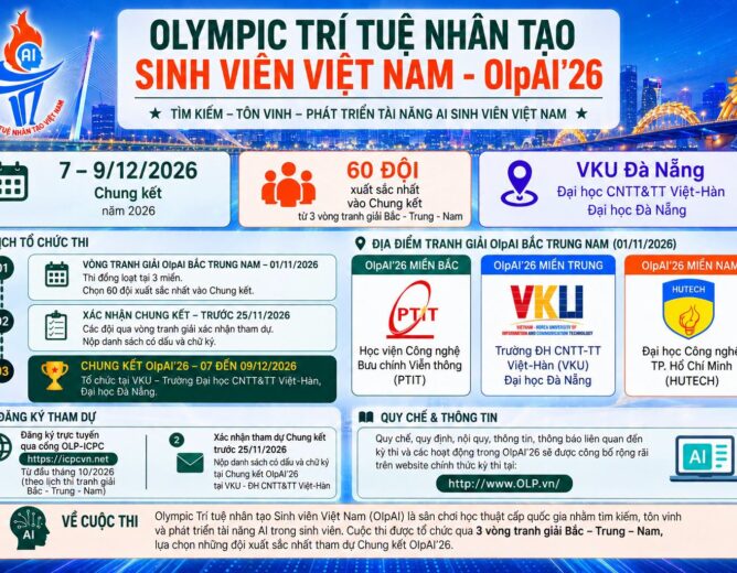 OLYMPIC TRÍ TUỆ NHÂN TẠO SINH VIÊN VIỆT NAM 2026 CHÍNH THỨC CÔNG BỐ LỊCH TRÌNH